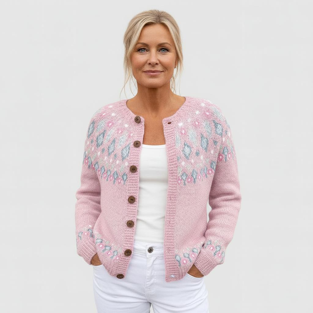 Liora™ | Zachte Gebreide Cardigan met Patroon