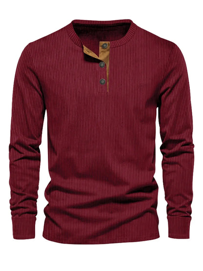 Alberto™ | Gestreept overhemd met lange mouwen