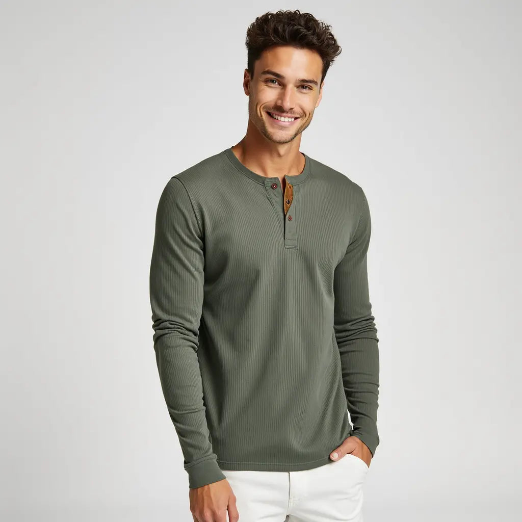 Alberto™ | Gestreept overhemd met lange mouwen