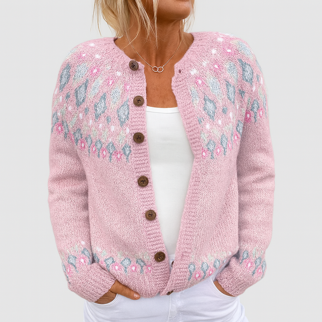 Liora™ | Zachte Gebreide Cardigan met Patroon