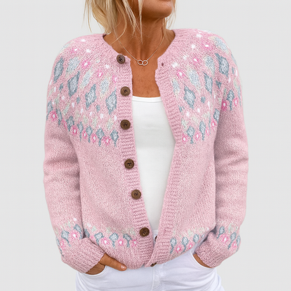 Liora™ | Zachte Gebreide Cardigan met Patroon
