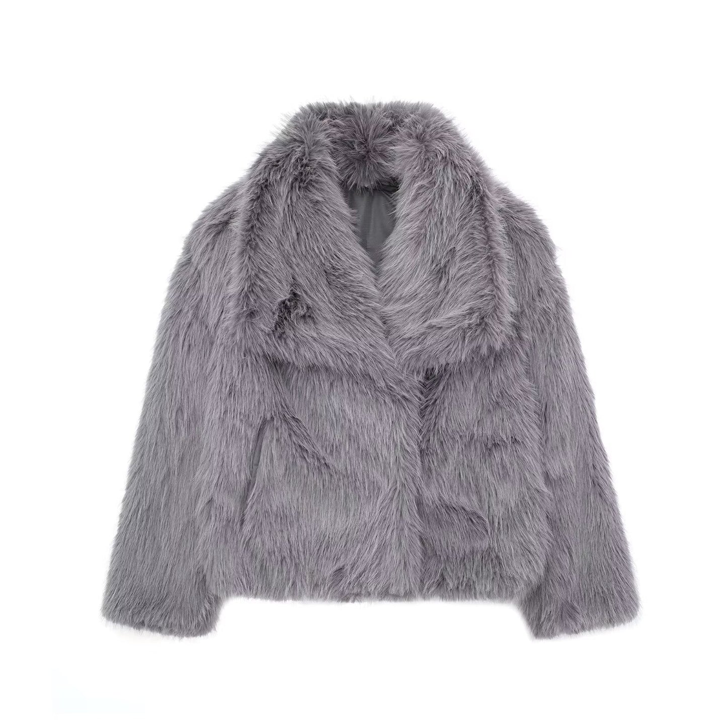 Amelia™ | Zachte faux-fur jas met een lichte, luxe uitstraling