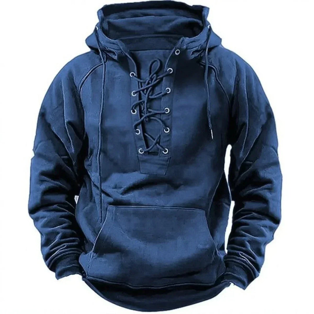 Boris™ | Stoere hoodie met koorddetail