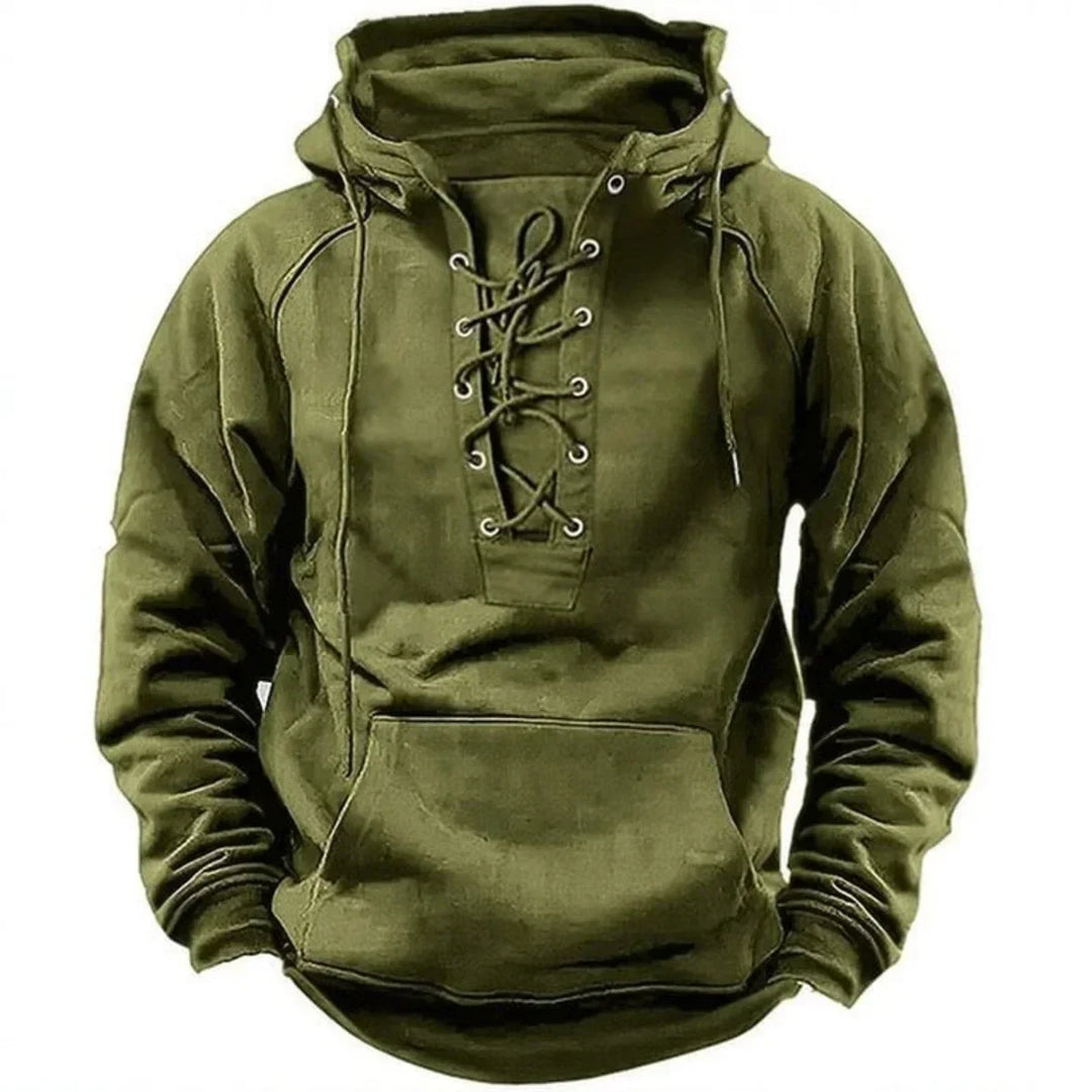 Boris™ | Stoere hoodie met koorddetail