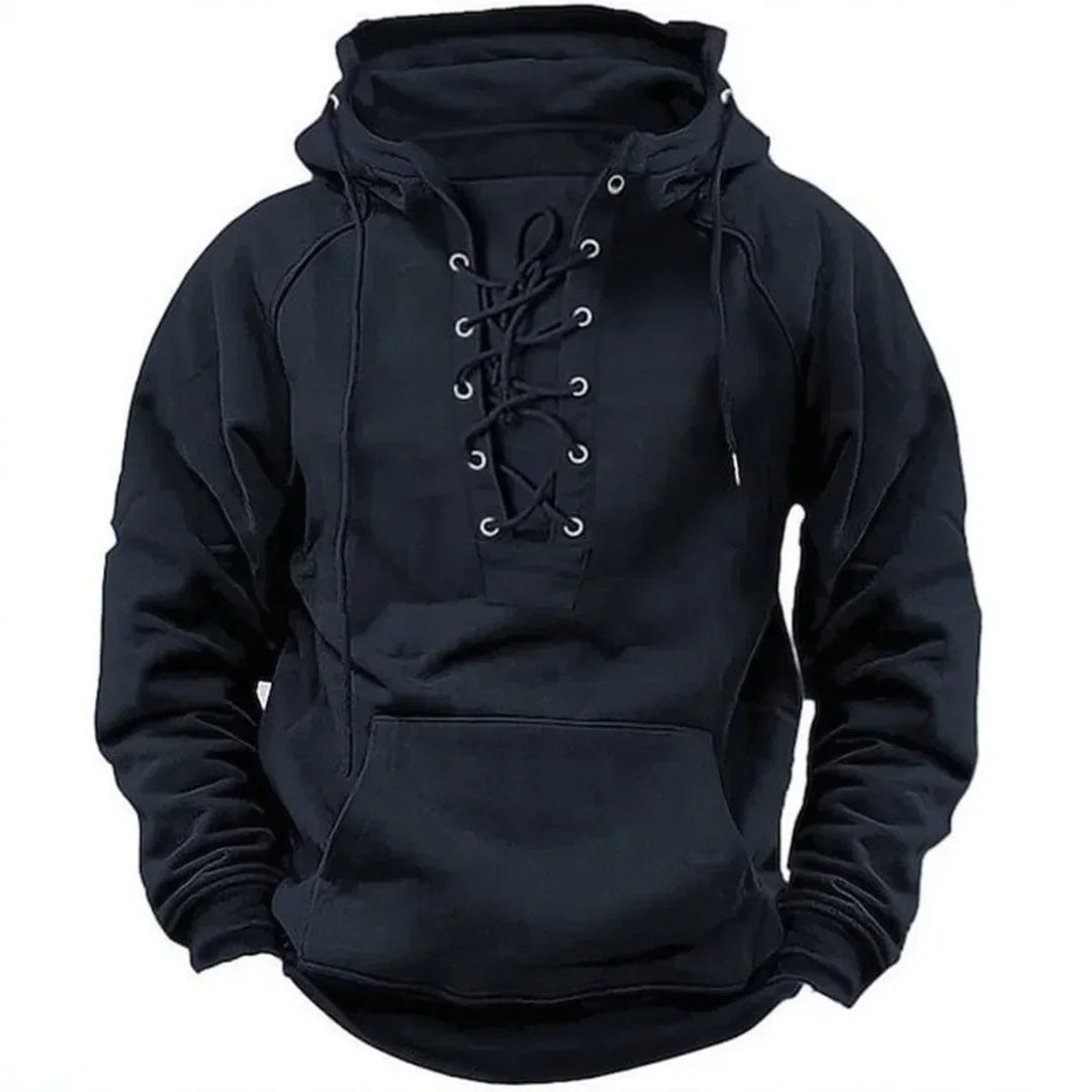 Boris™ | Stoere hoodie met koorddetail