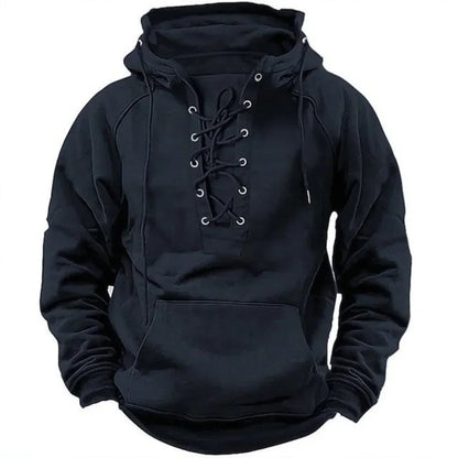 Boris™ | Stoere hoodie met koorddetail